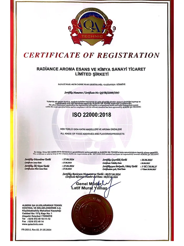 ISO 22000:2018 — Gıda Güvenliği Yönetim Sistemi