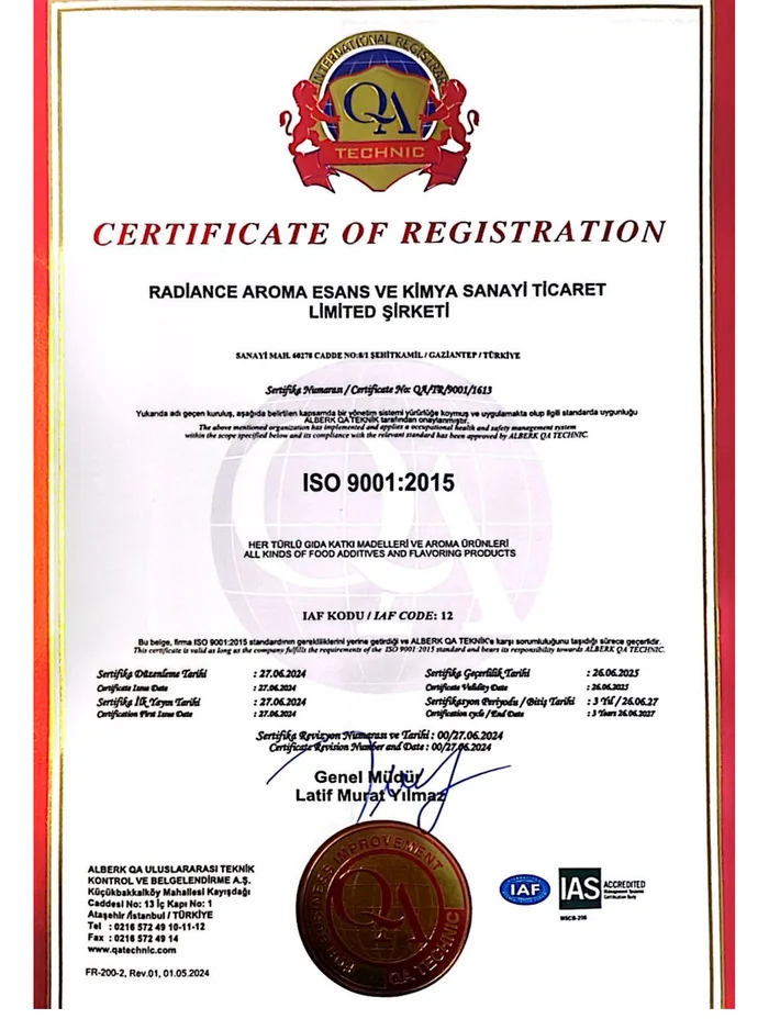ISO 9001:2015 — Kalite Yönetim Sistemi
